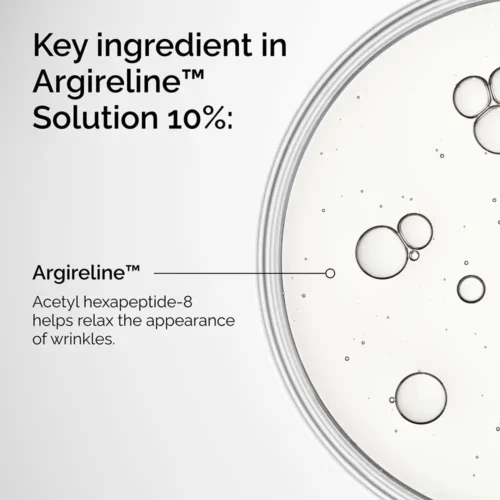 Argireline და Acetyl Hexapeptide-8 ძირითადი ინგრედიენტის ინფოგრაფიკა