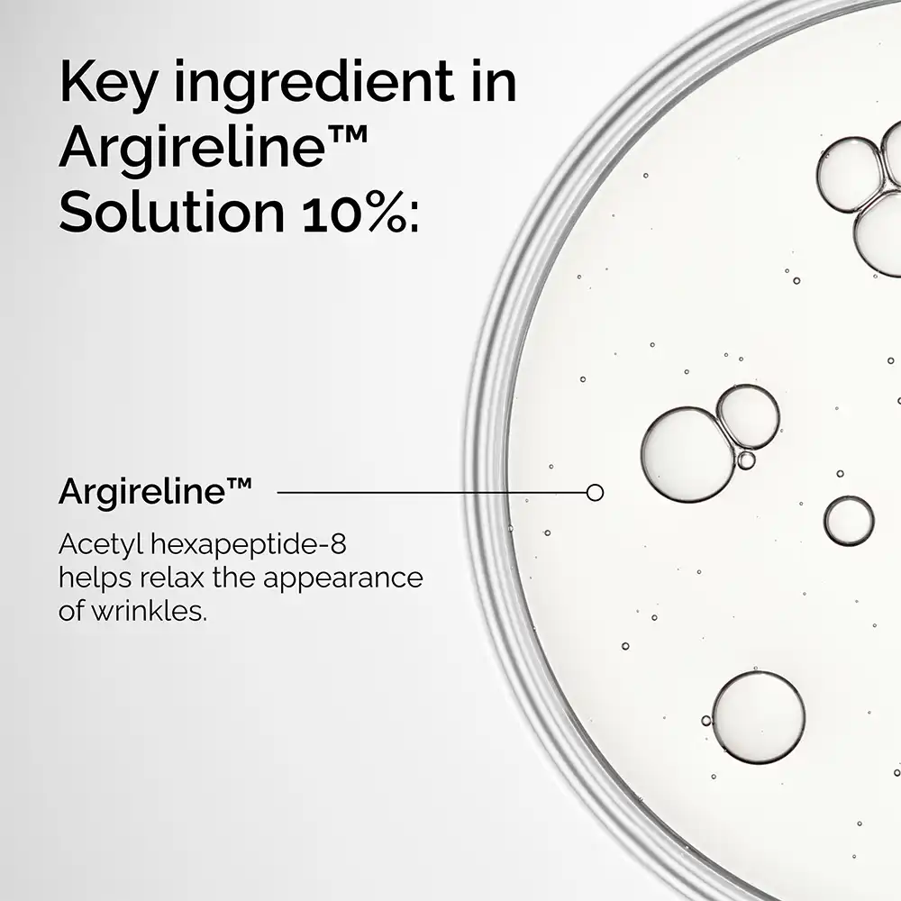 Argireline და Acetyl Hexapeptide-8 ძირითადი ინგრედიენტის ინფოგრაფიკა