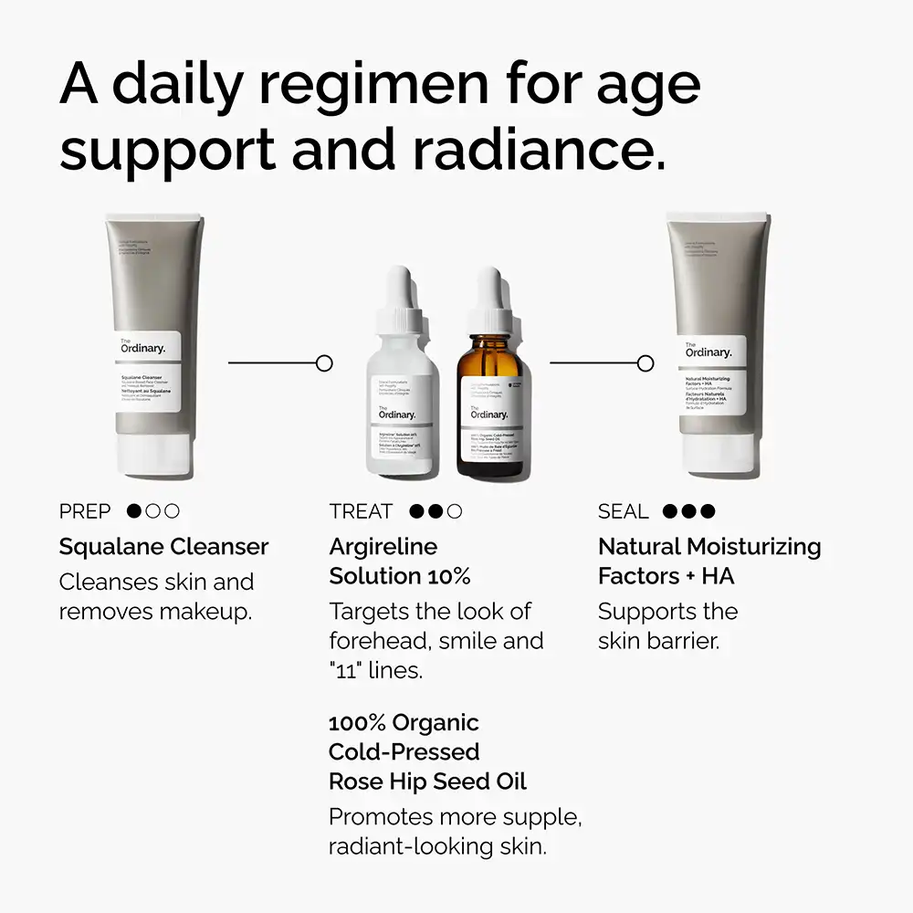 მოვლის რუტინა The Ordinary Argireline Solution 10%-ით