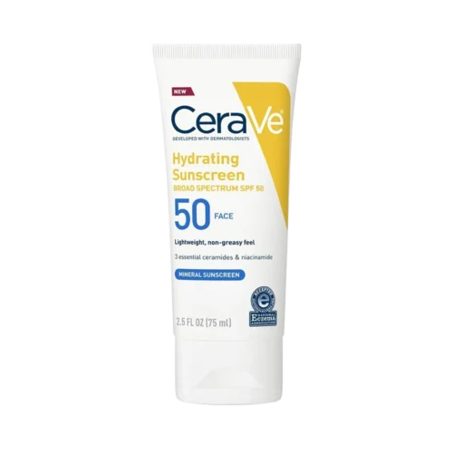 CeraVe Hydrating Mineral Sunscreen SPF 50 Face Lotion - Image 1