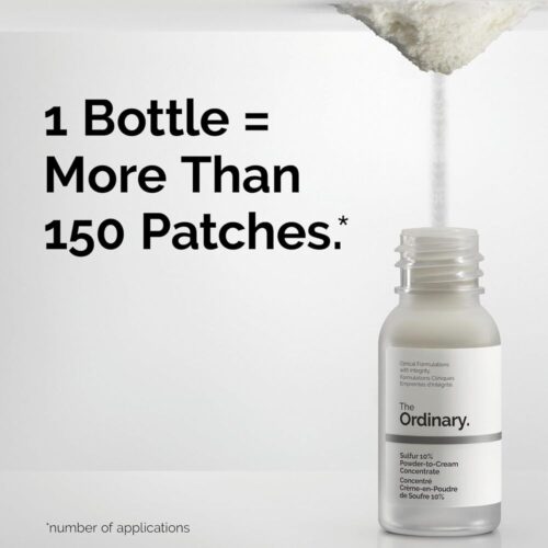 The Ordinary Sulfur 10% Powder-to-Cream Concentrate, 150-ზე მეტი აკნეს პლასტირის გამოყენების ალტერნატივა