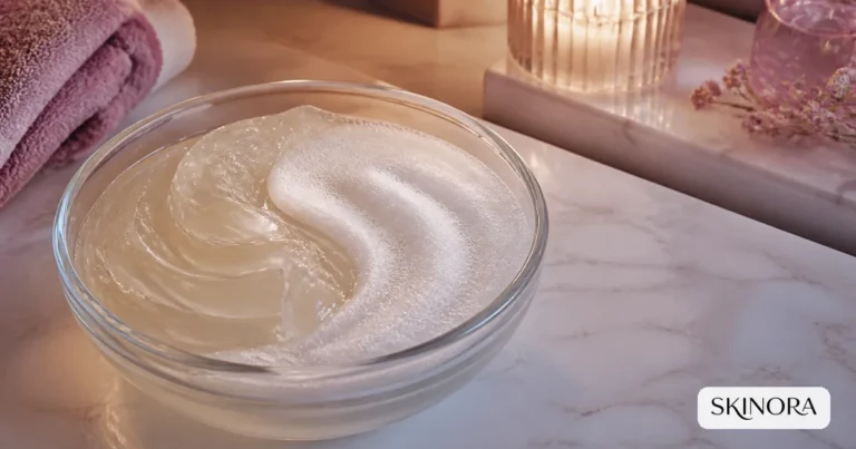 Double cleansing skincare routine