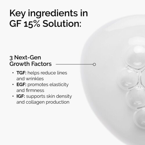 Key growth factors in The Ordinary GF 15% Solution: TGF, EGF and IGF
