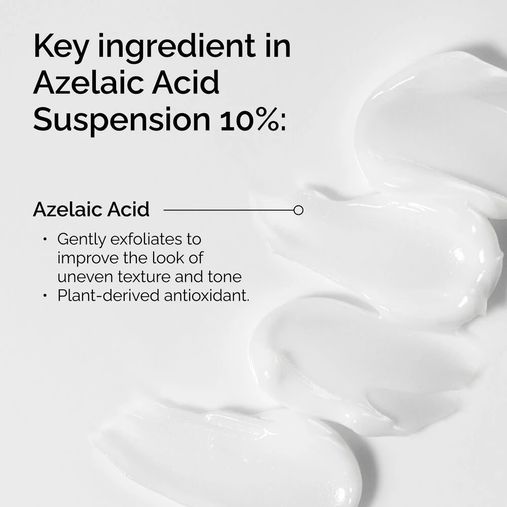 The Ordinary Azelaic Acid Suspension 10%-ის მთავარი ინგრედიენტი აზელაინის მჟავაა