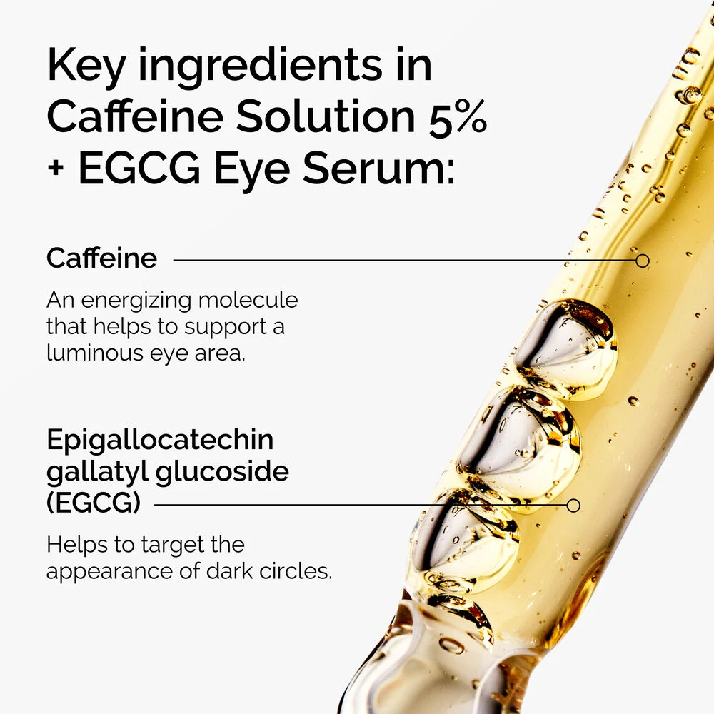 კოფეინი და EGCG The Ordinary Caffeine Solution 5% + EGCG შრატში