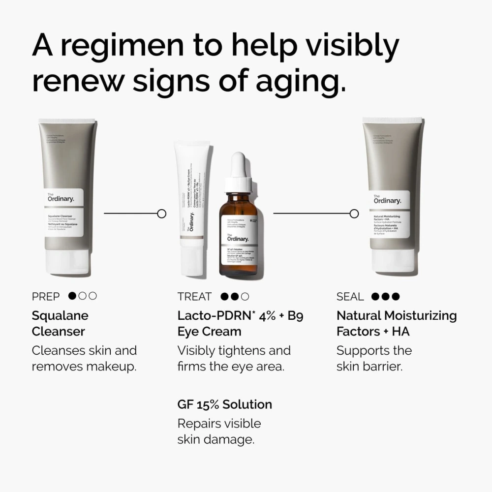 Routine with The Ordinary Lacto-PDRN 4% + B9 Eye Cream