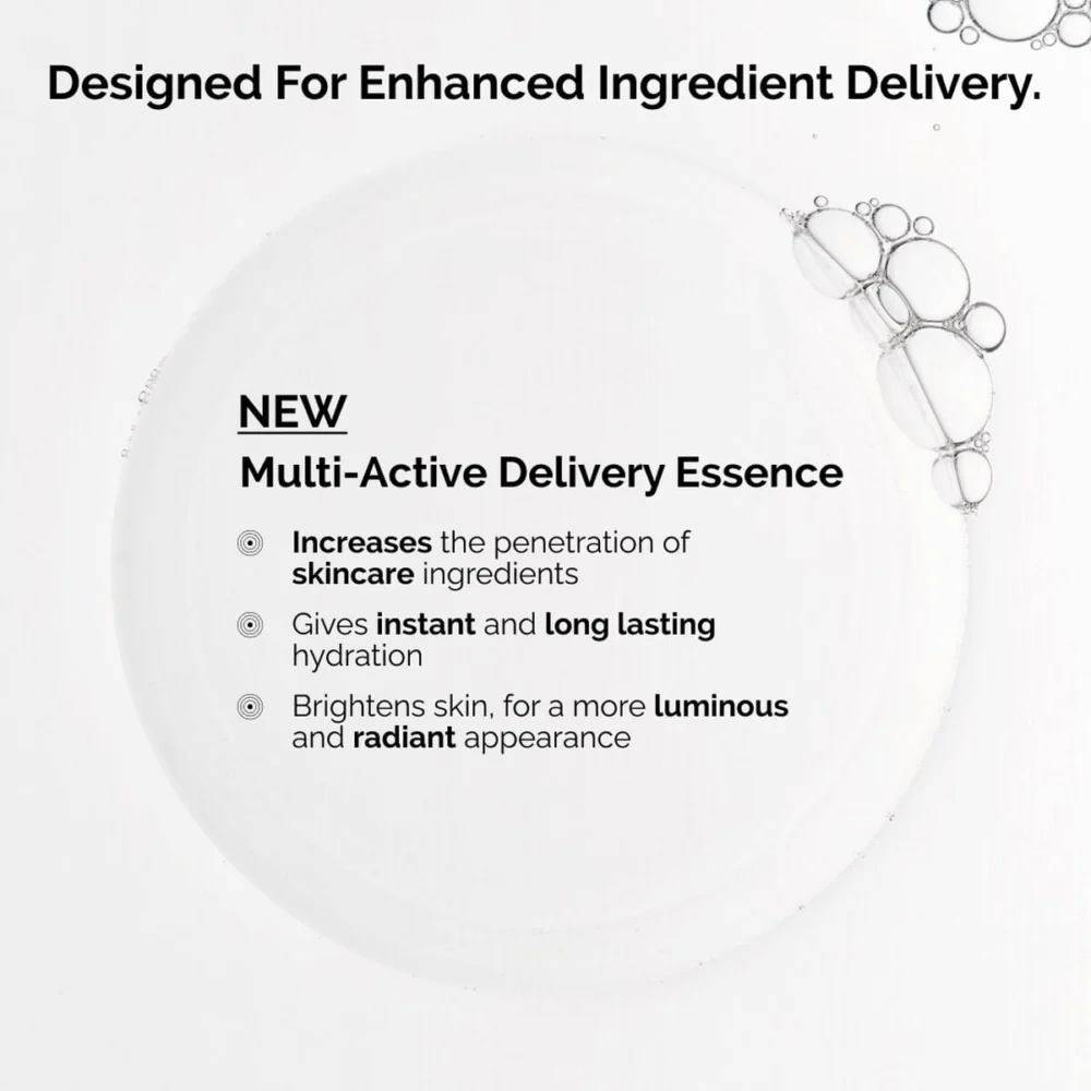 The Ordinary Multi-Active Delivery Essence supports enhanced skincare ingredient delivery
