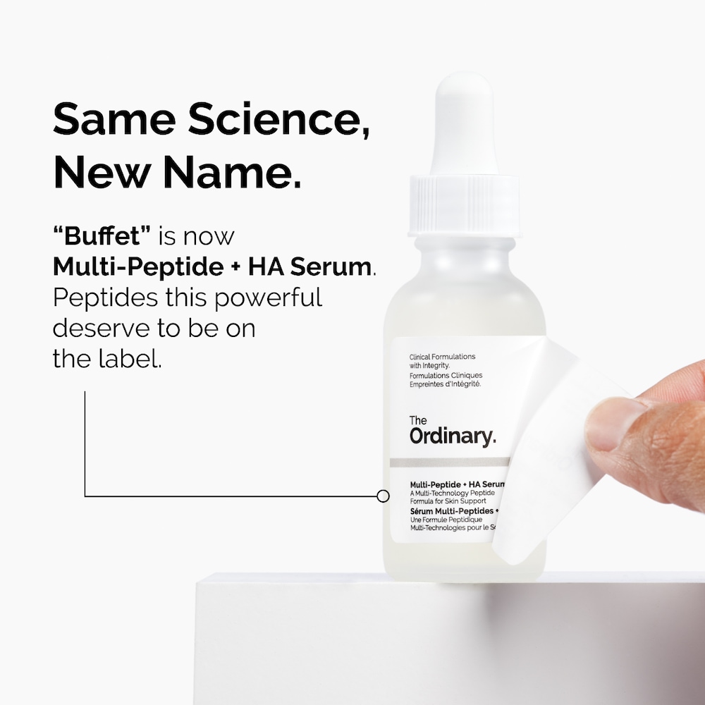 The Ordinary Multi-Peptide + HA Serum, formerly Buffet