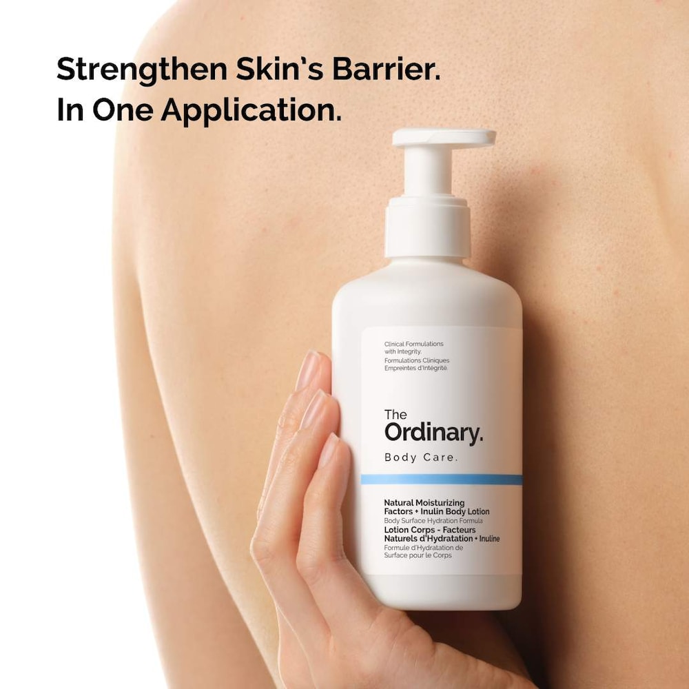 Лосьон The Ordinary Natural Moisturizing Factors + Inulin поддерживает кожный барьер после одного нанесения