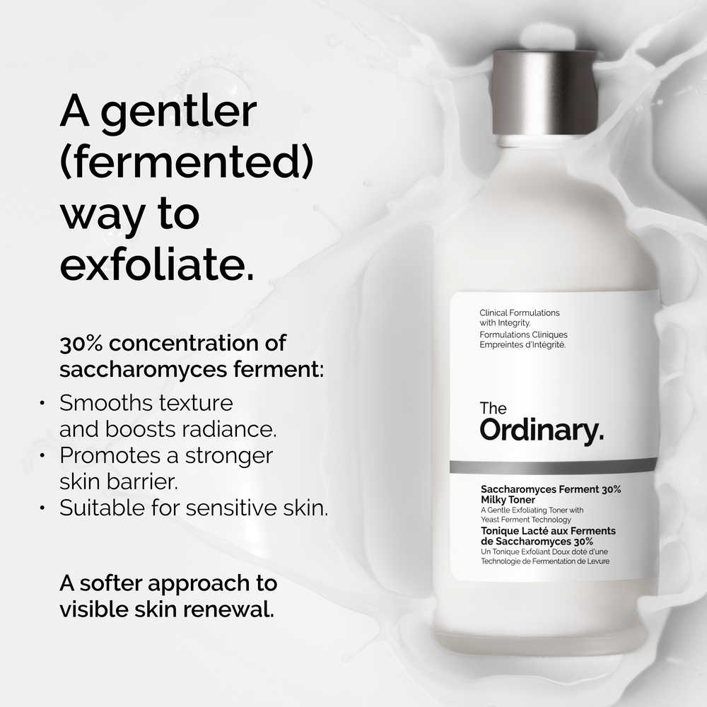 The Ordinary Saccharomyces Ferment 30% რძისებრი ტონერის ბოთლი და უპირატესობები