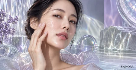 Spicule skincare editorial portrait by Skinora