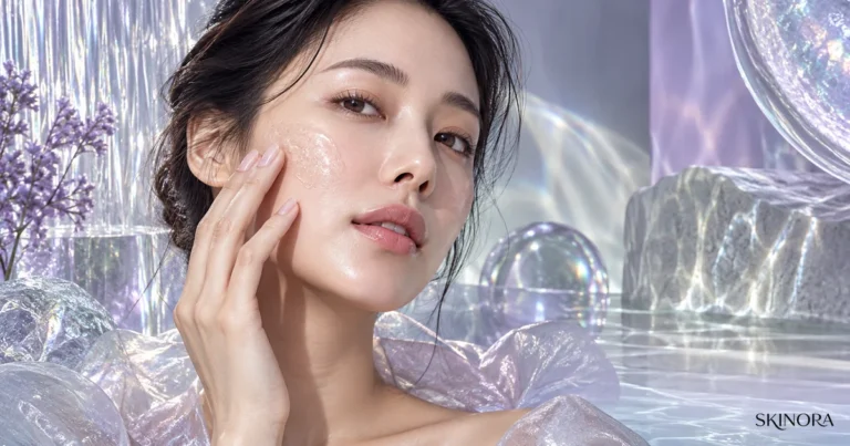 Spicule skincare editorial portrait by Skinora
